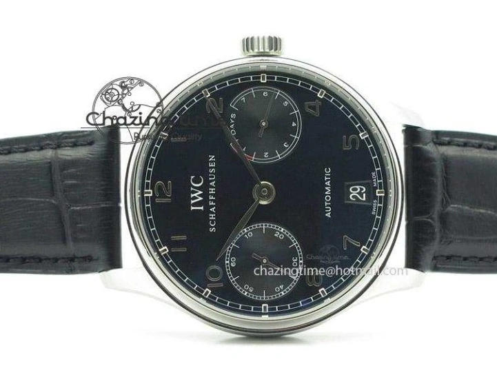 MIROTIME 0109 Portuguese Real PR IW500703 ZF 1:1 Best Edition On Black Leather Strap A Durable 7370